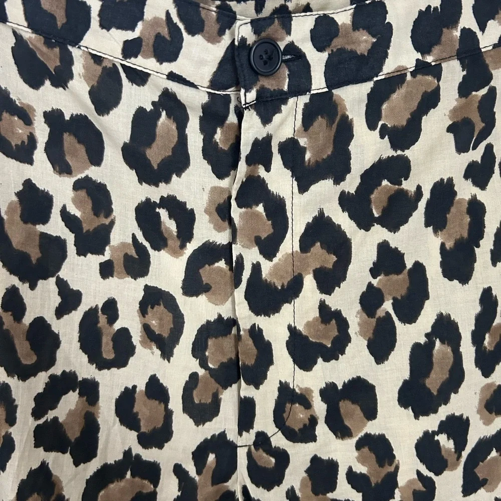 Zara NWT Leopard Print Women's Wide Leg Pants